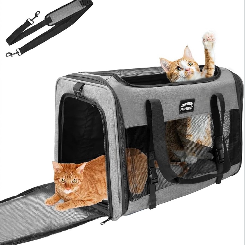 FURTENT/Soft Sided, Portable Mesh Pet Travel Bag, up to 25 lbs/NWT